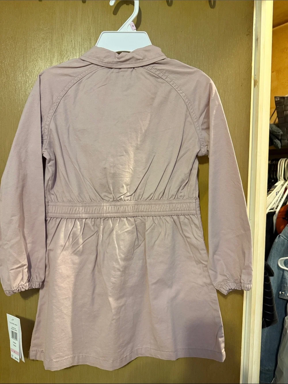 Calvin Klein Dusty Rose Utility Shirt Dress